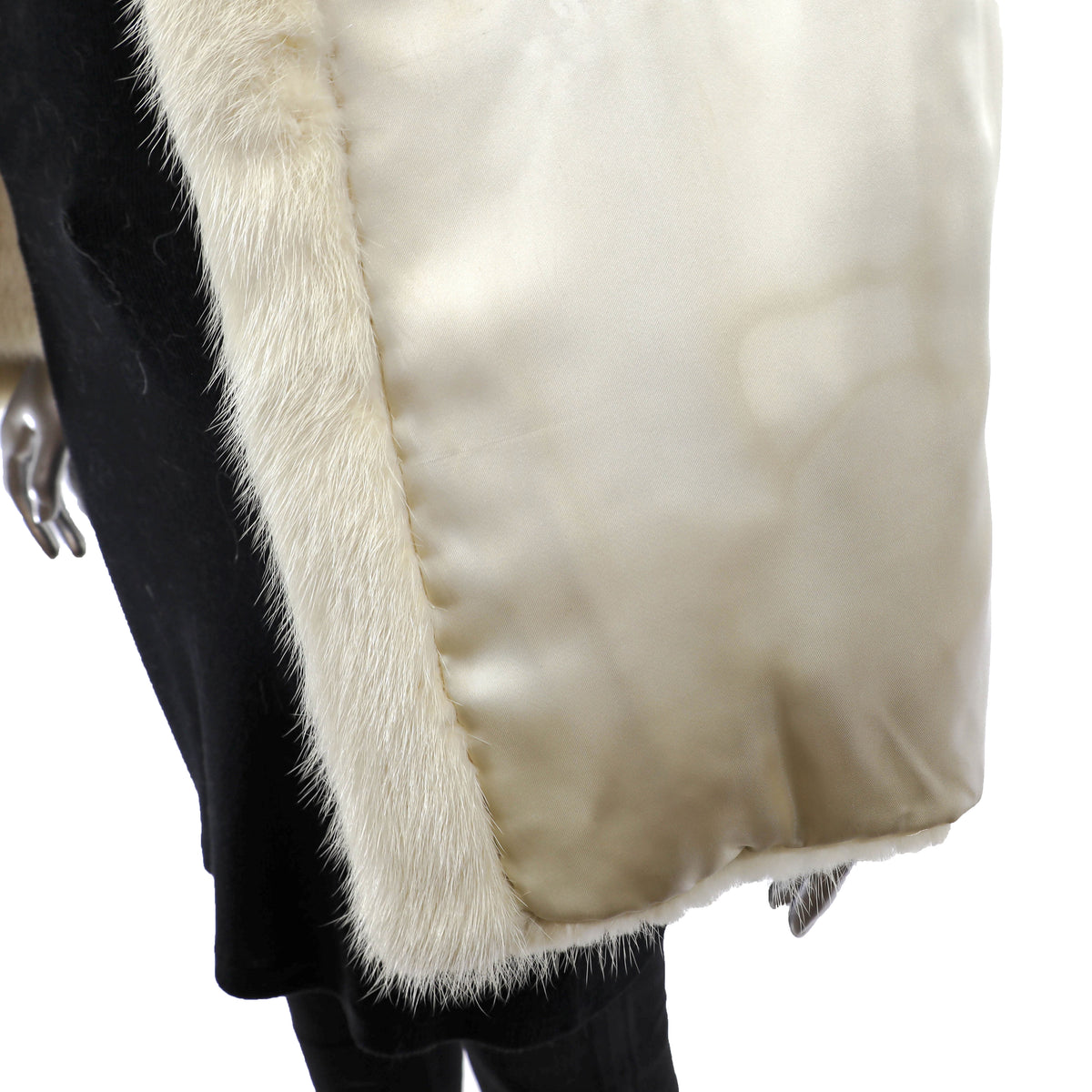 Ivory Mink Jacket- Size S
