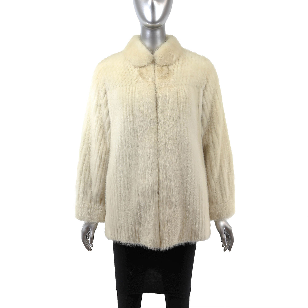 Ivory Mink Jacket- Size S