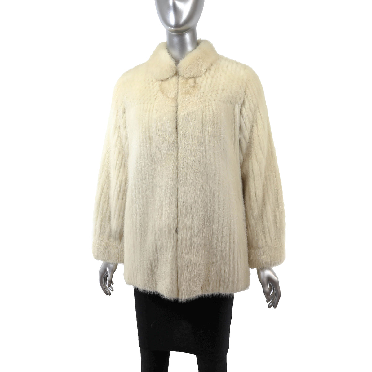 Ivory Mink Jacket- Size S