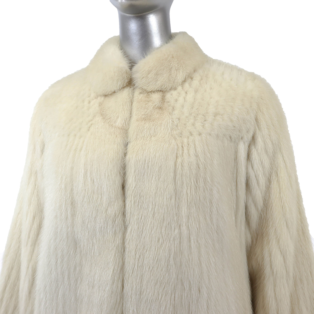 Ivory Mink Jacket- Size S