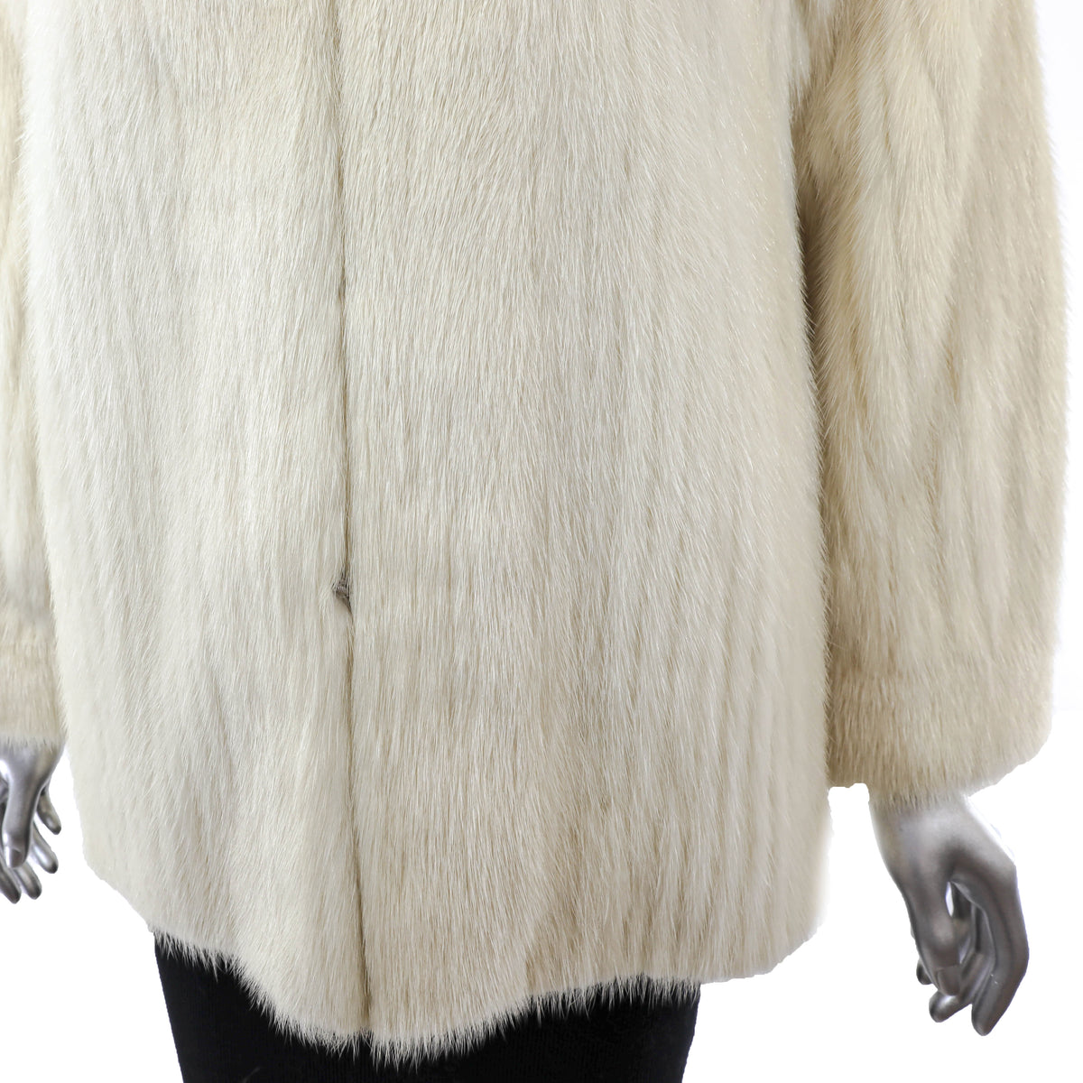 Ivory Mink Jacket- Size S