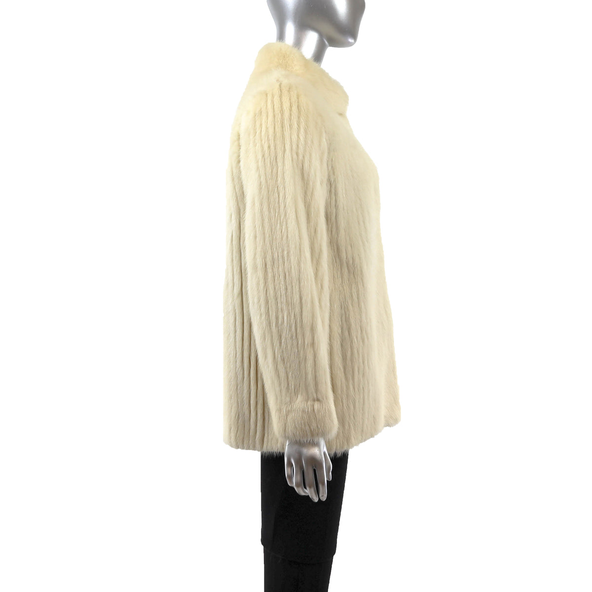 Ivory Mink Jacket- Size S