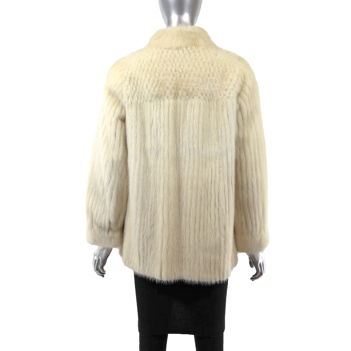 Ivory Mink Jacket- Size S