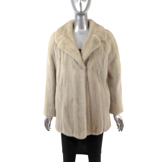 Beige Mink Jacket- Size M-L