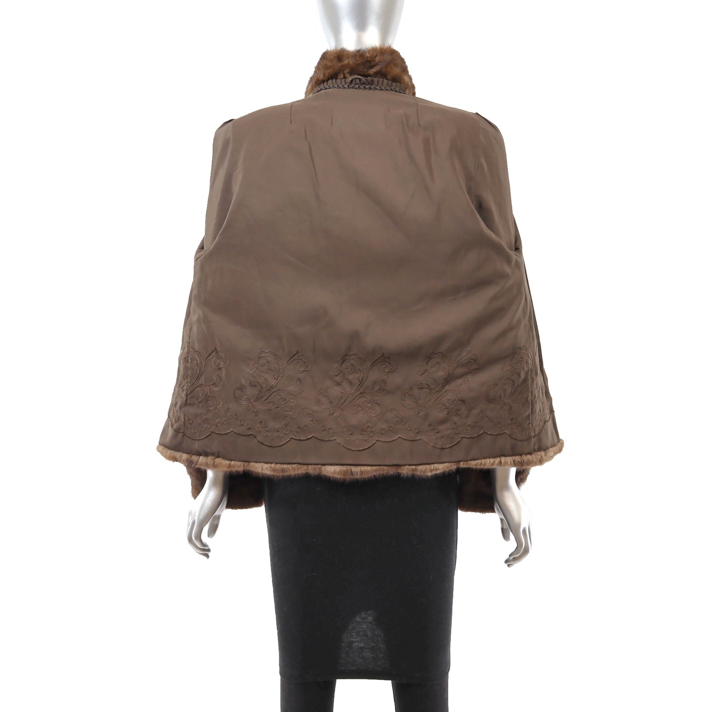 Brown Mink Jacket- Size S