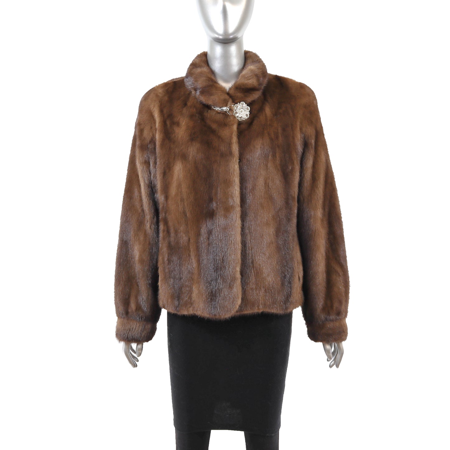 Brown Mink Jacket- Size S