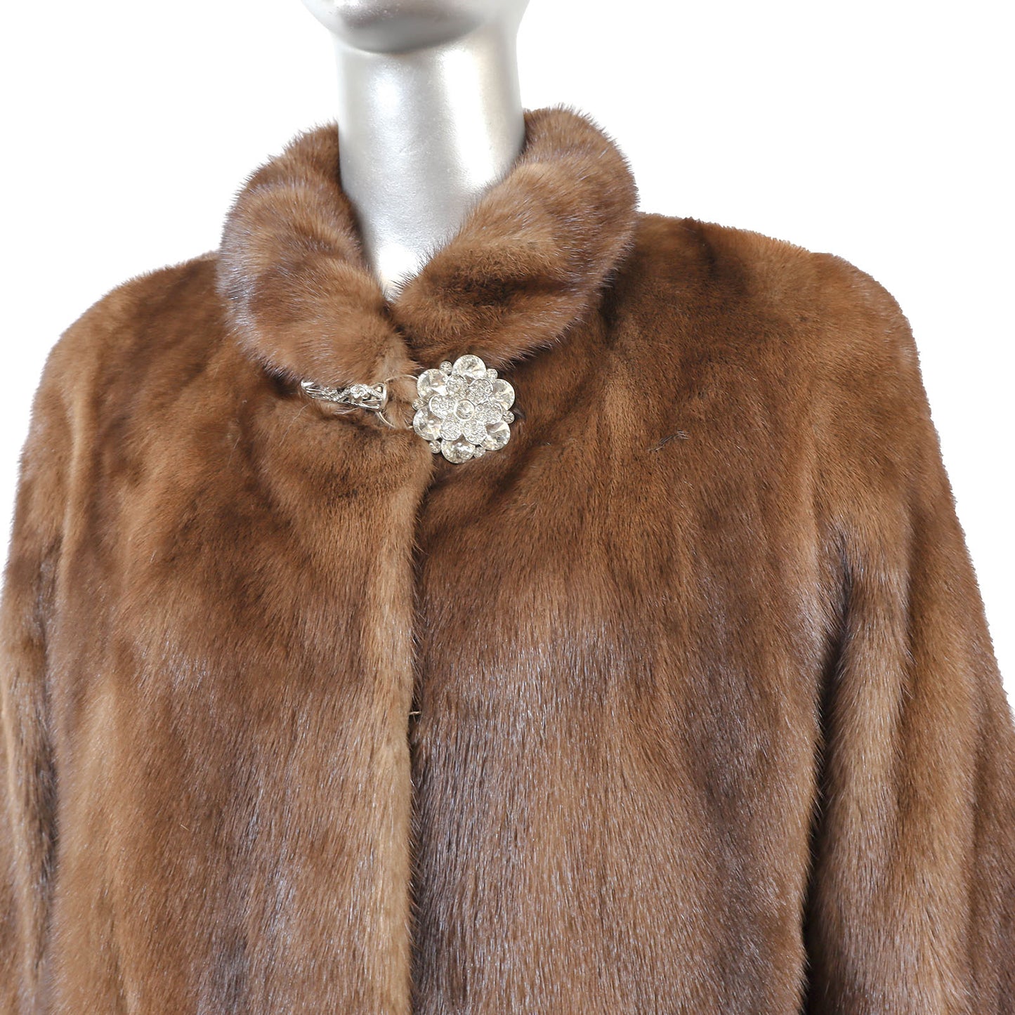 Brown Mink Jacket- Size S