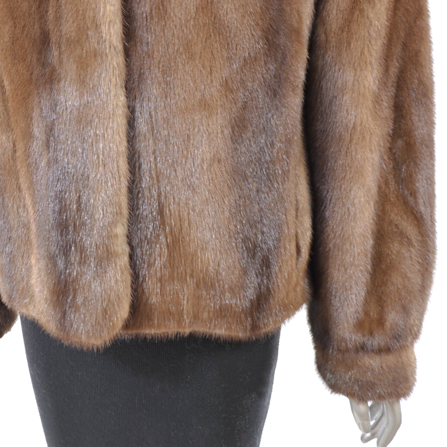 Brown Mink Jacket- Size S