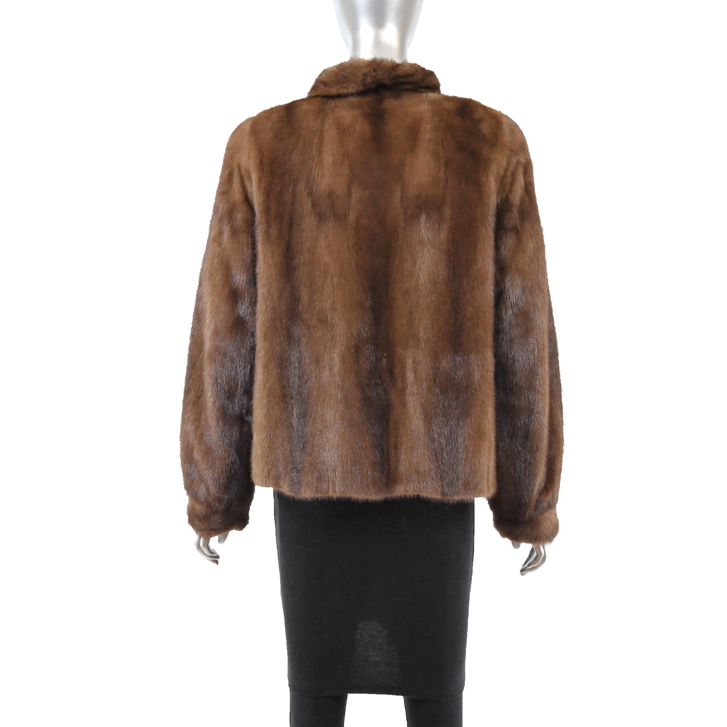 Brown Mink Jacket- Size S