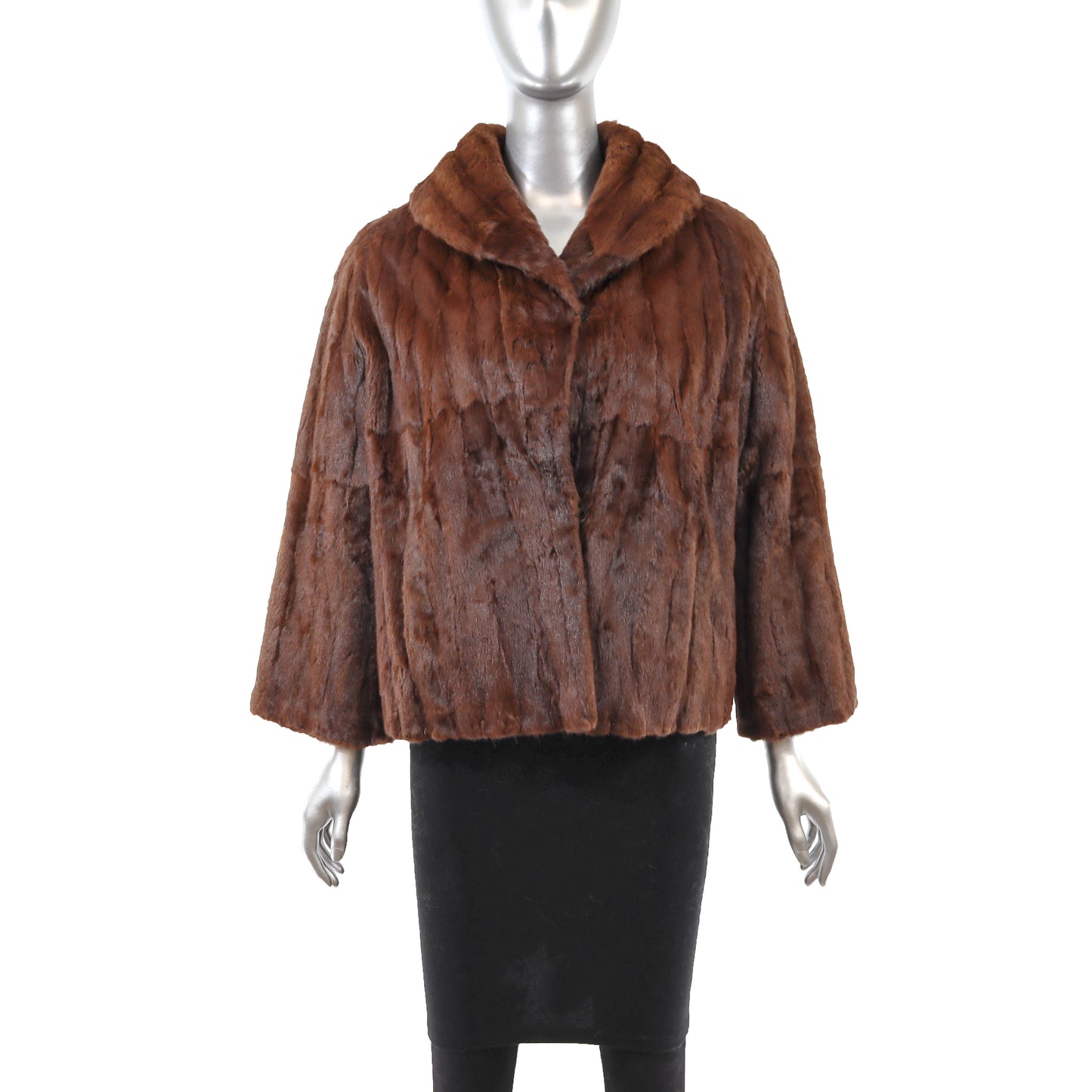 Brown Mink Jacket- Size M