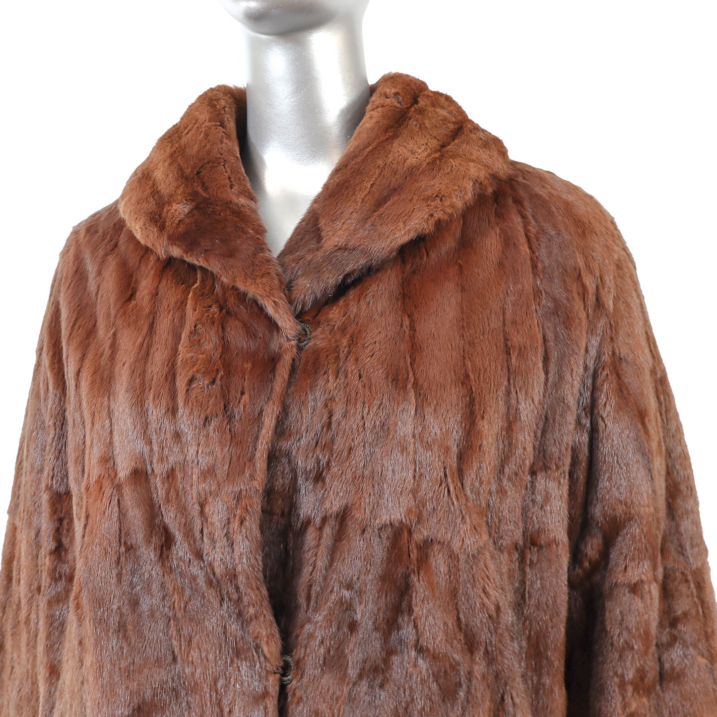 Brown Mink Jacket- Size M