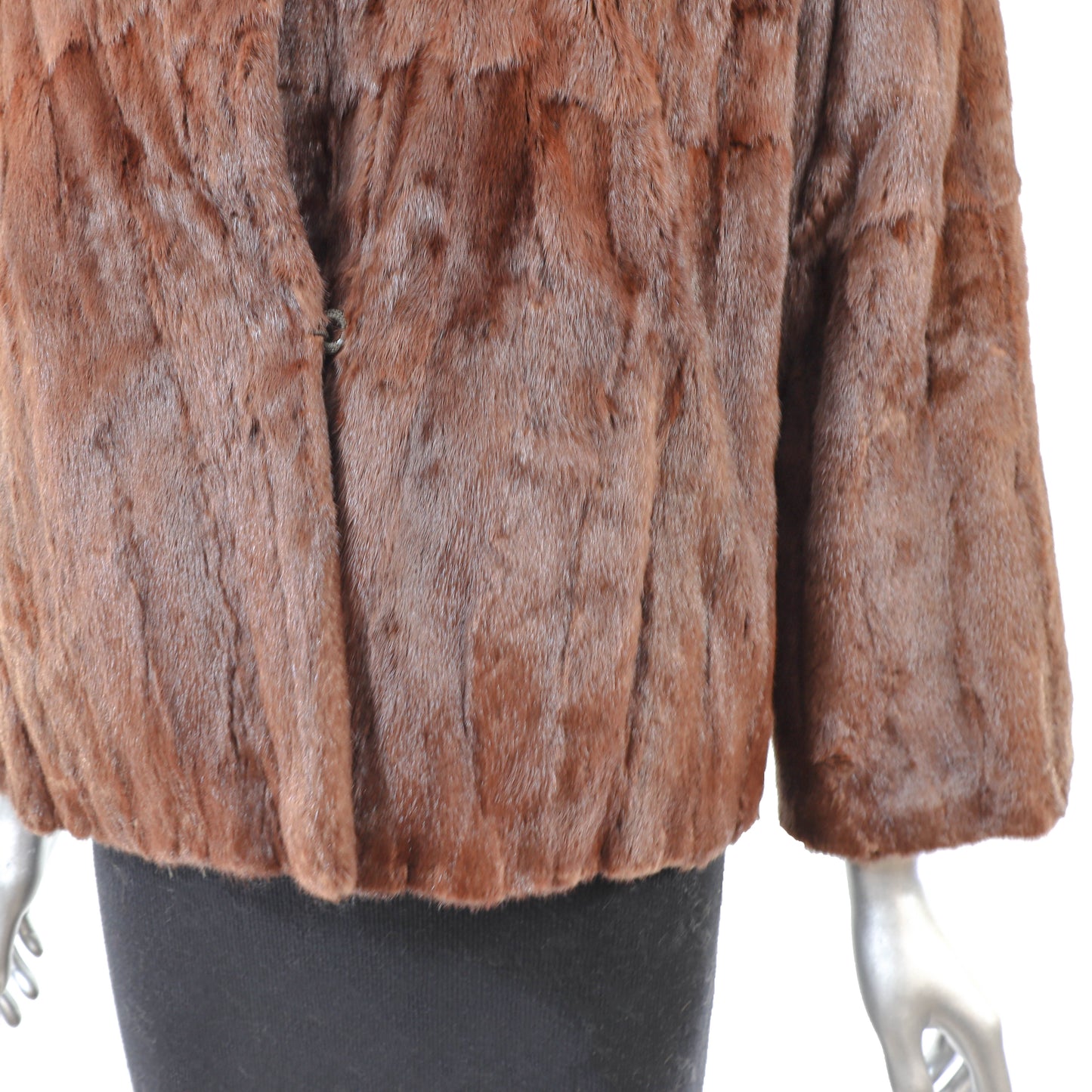 Brown Mink Jacket- Size M