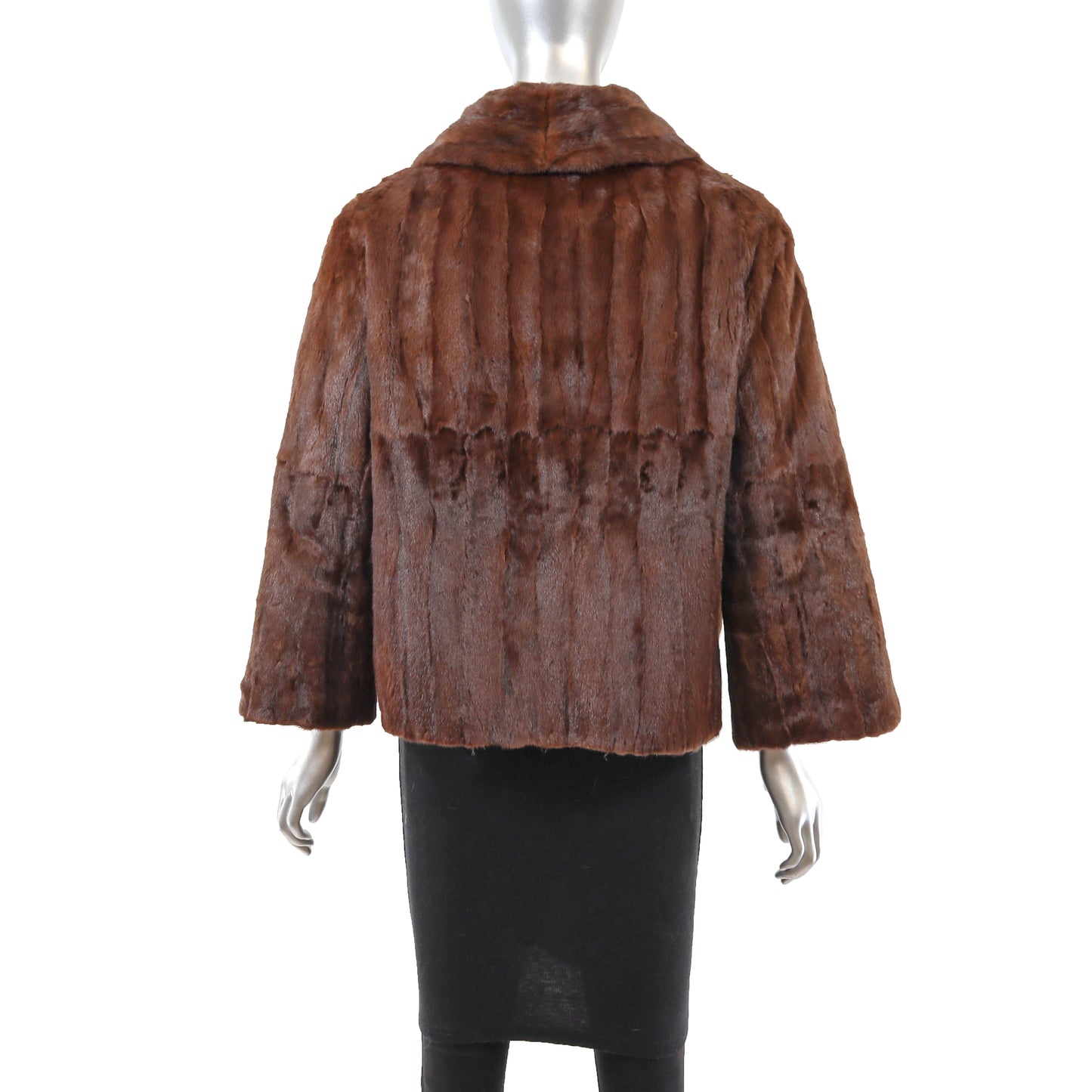 Brown Mink Jacket- Size M