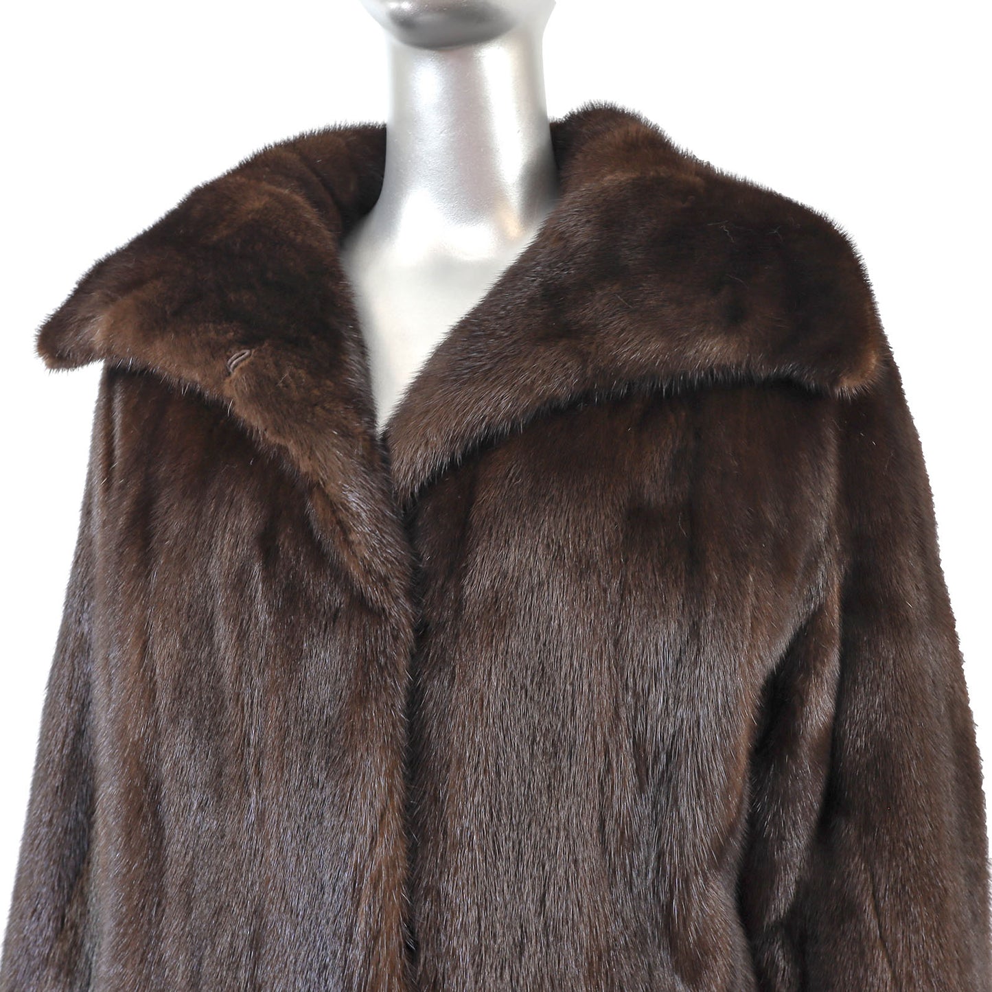 Dark Brown Mink Jacket- Size M