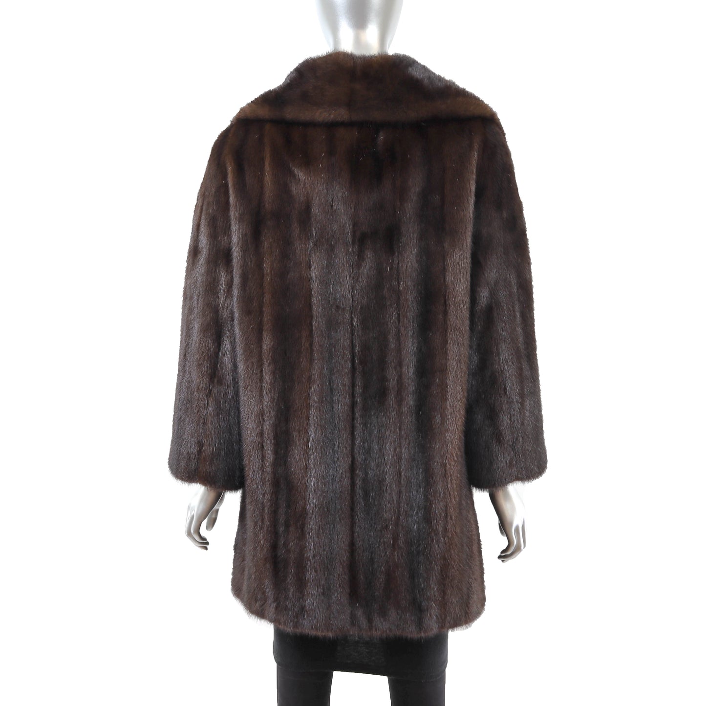 Dark Brown Mink Jacket- Size M
