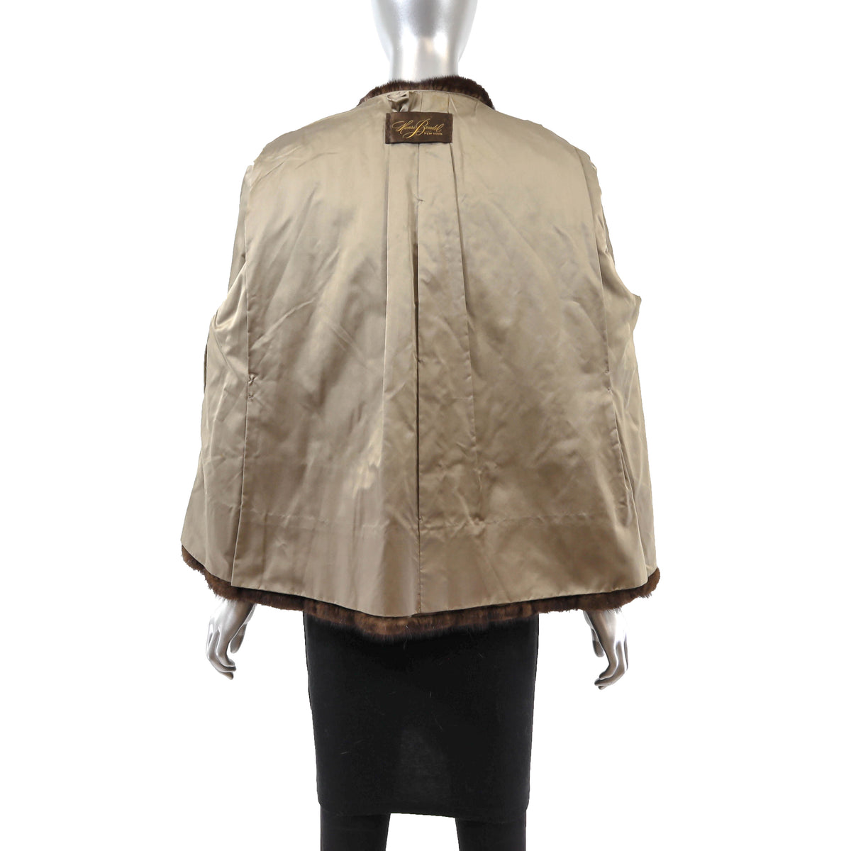 Brown Mink Jacket- Size XL
