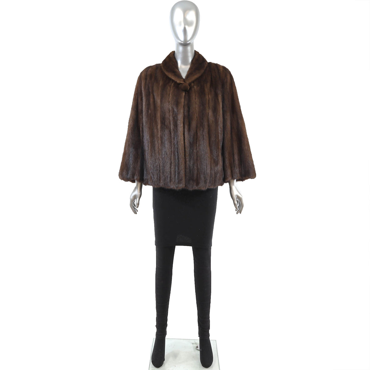Brown Mink Jacket- Size XL