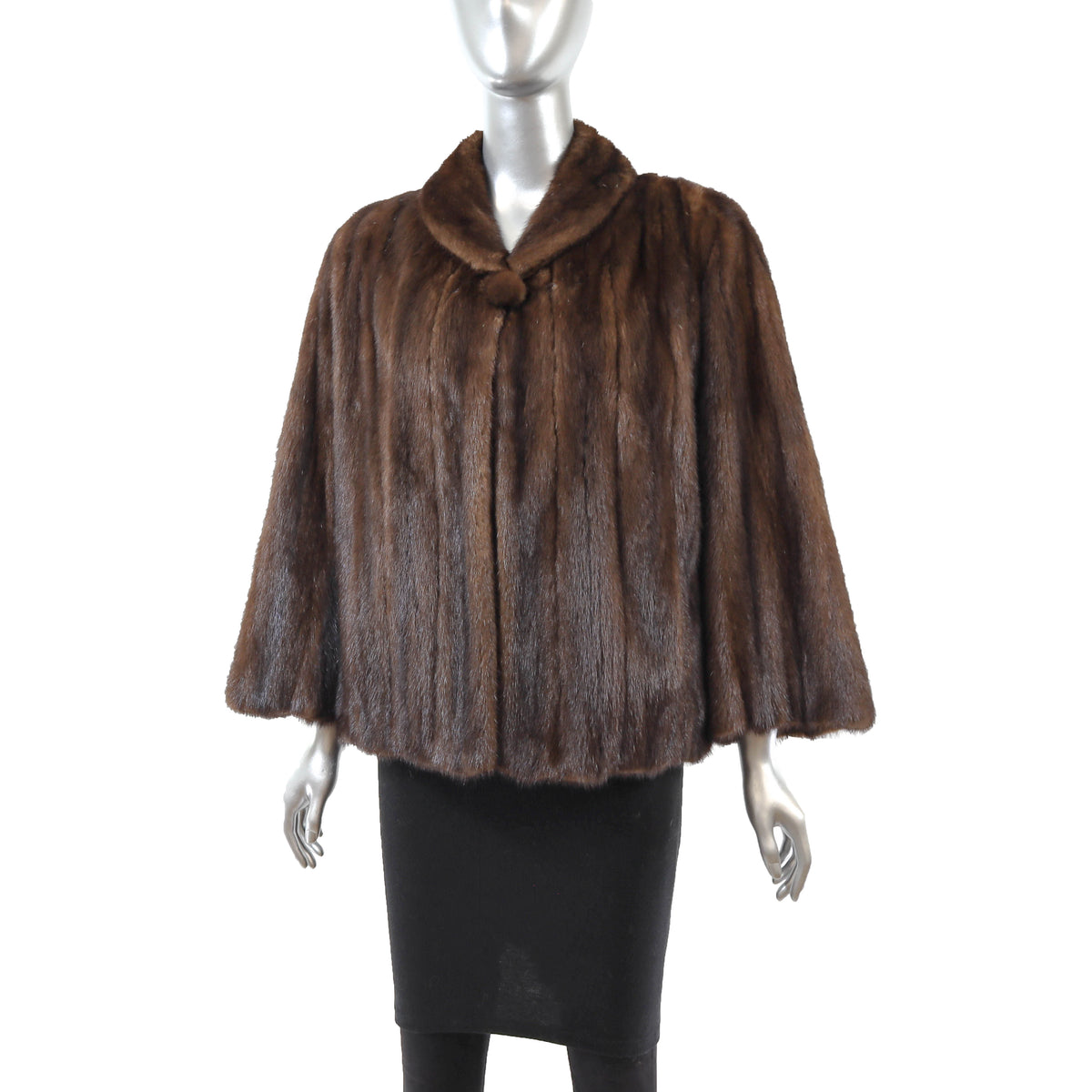 Brown Mink Jacket- Size XL