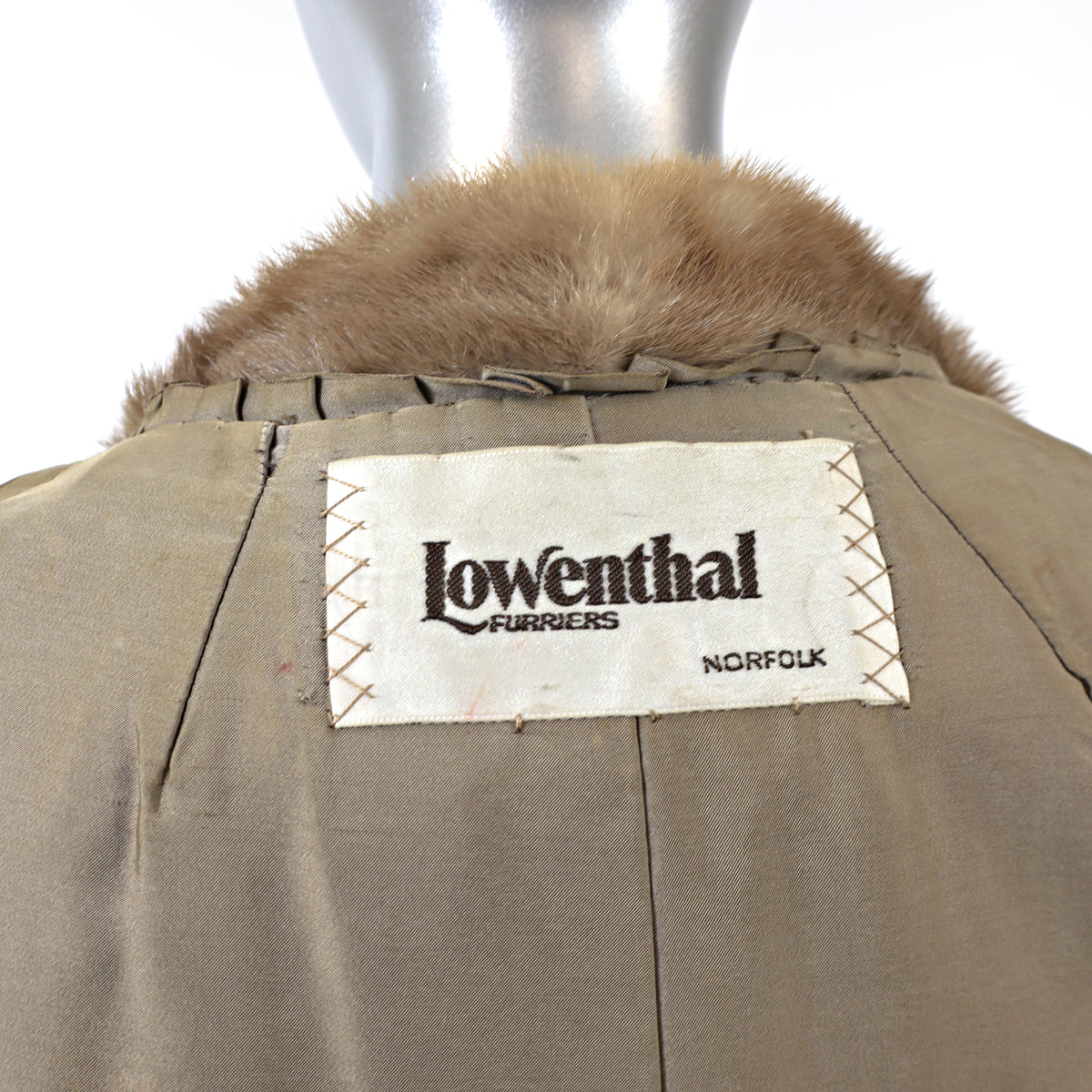 Light Brown Mink Jacket- Size XL