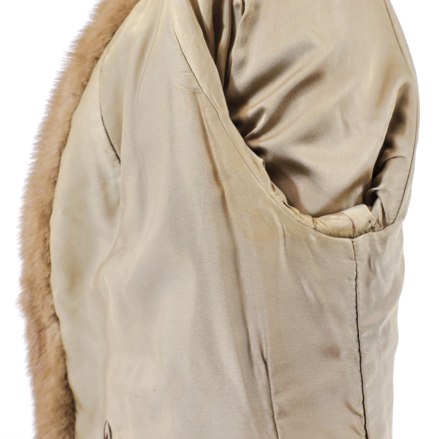 Light Brown Mink Jacket- Size XL