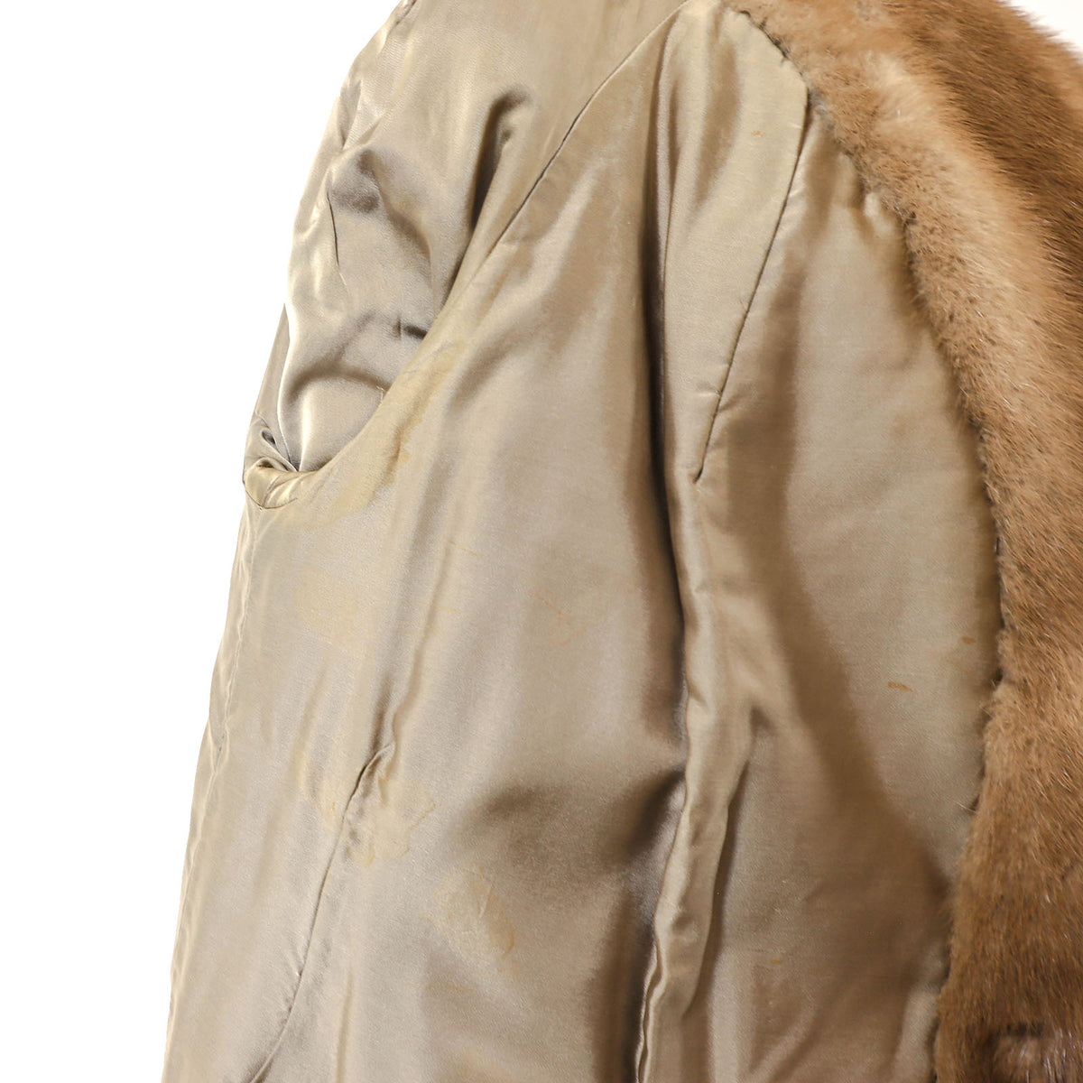 Light Brown Mink Jacket- Size XL