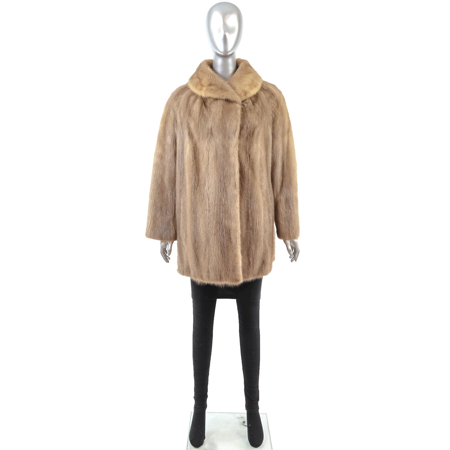 Light Brown Mink Jacket- Size XL
