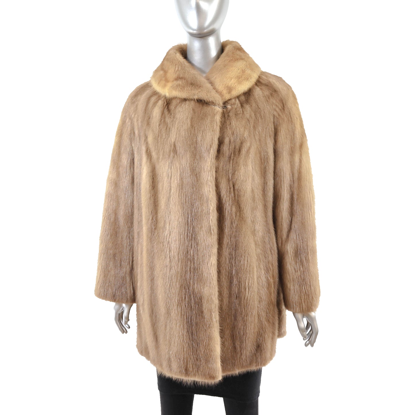 Light Brown Mink Jacket- Size XL