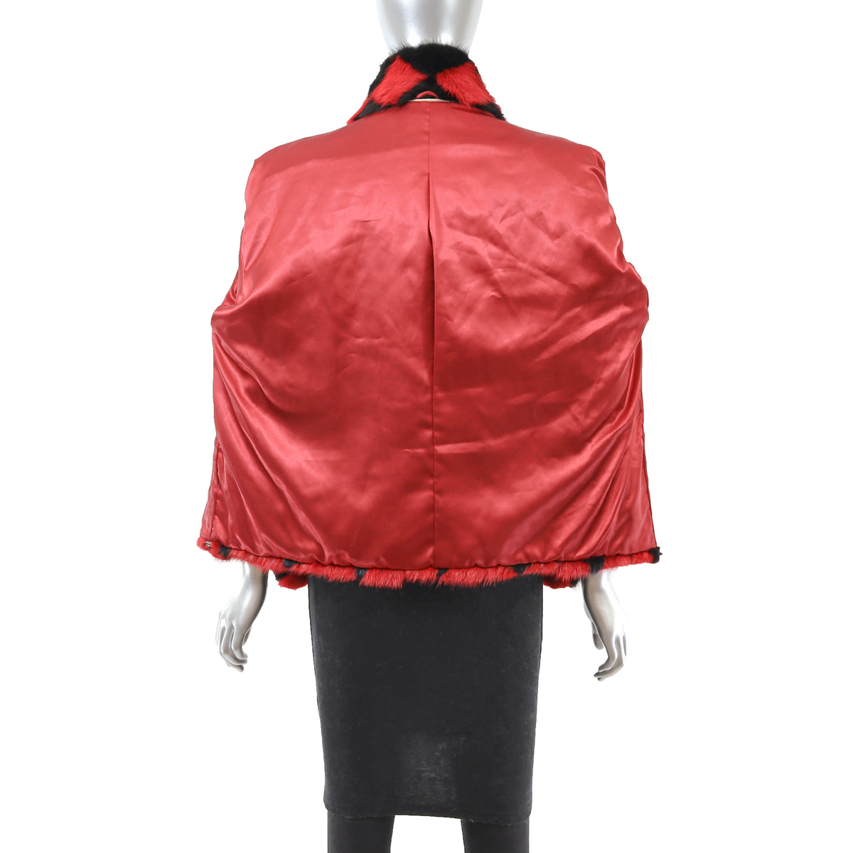 Red Mink Jacket- Size M
