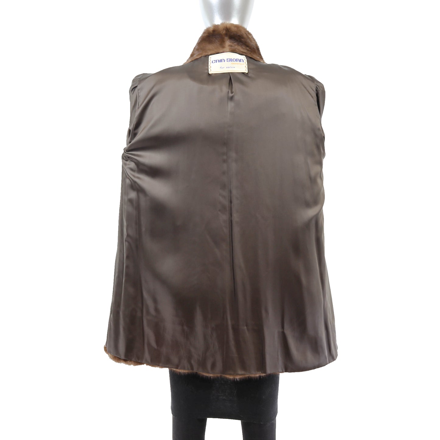 Brown Mink Jacket- Size L