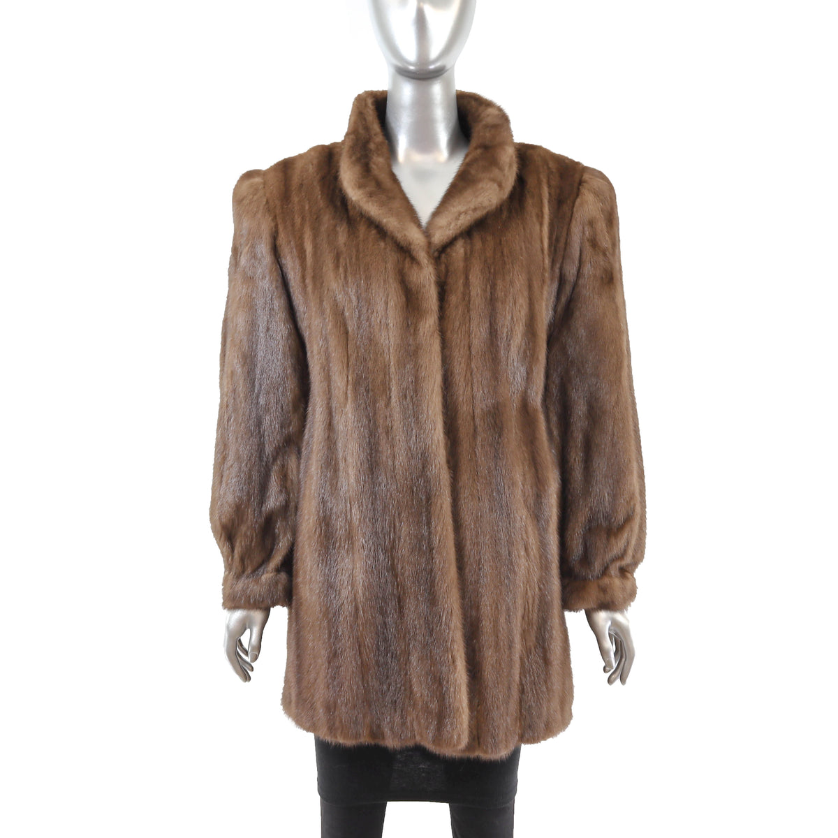 Brown Mink Jacket- Size L