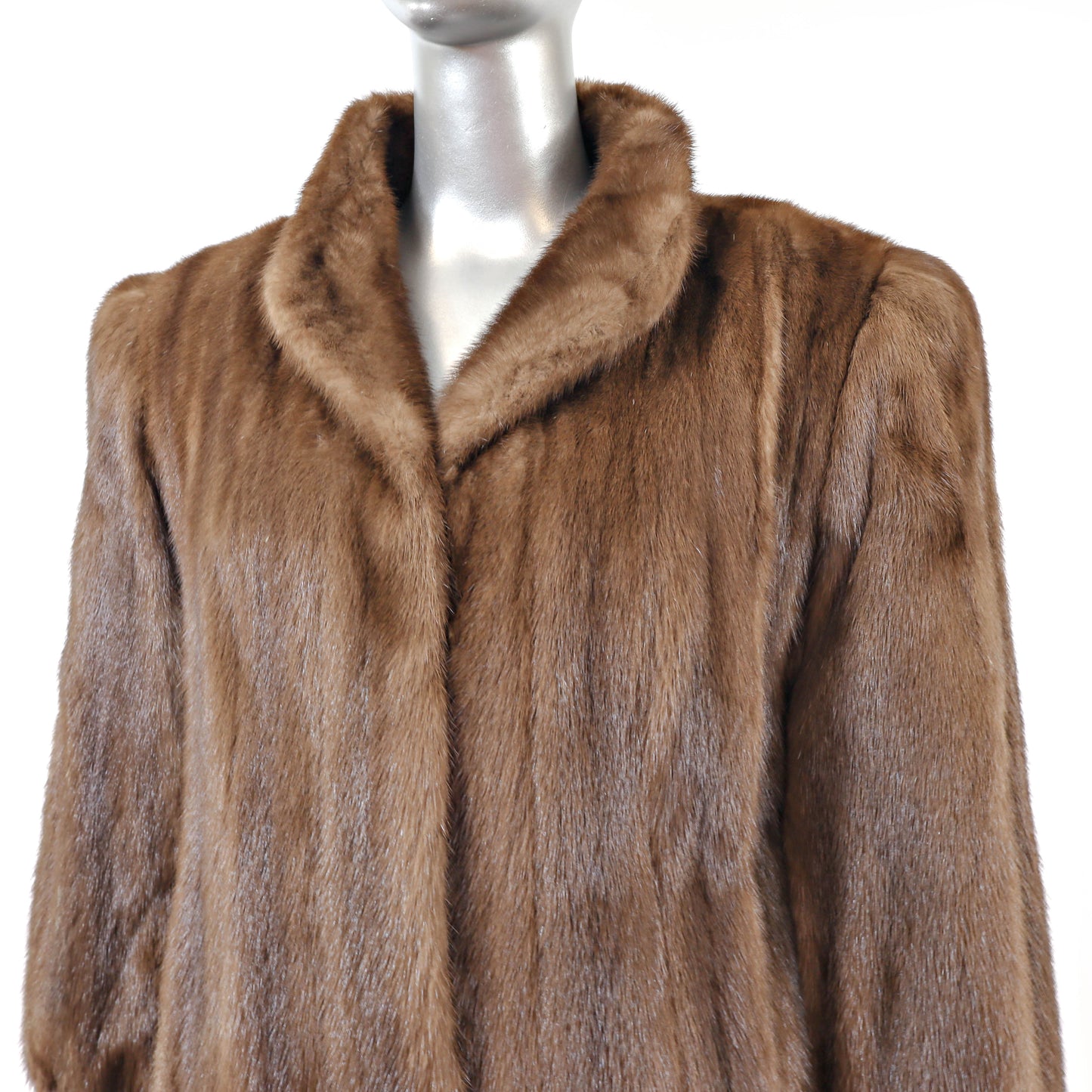 Brown Mink Jacket- Size L