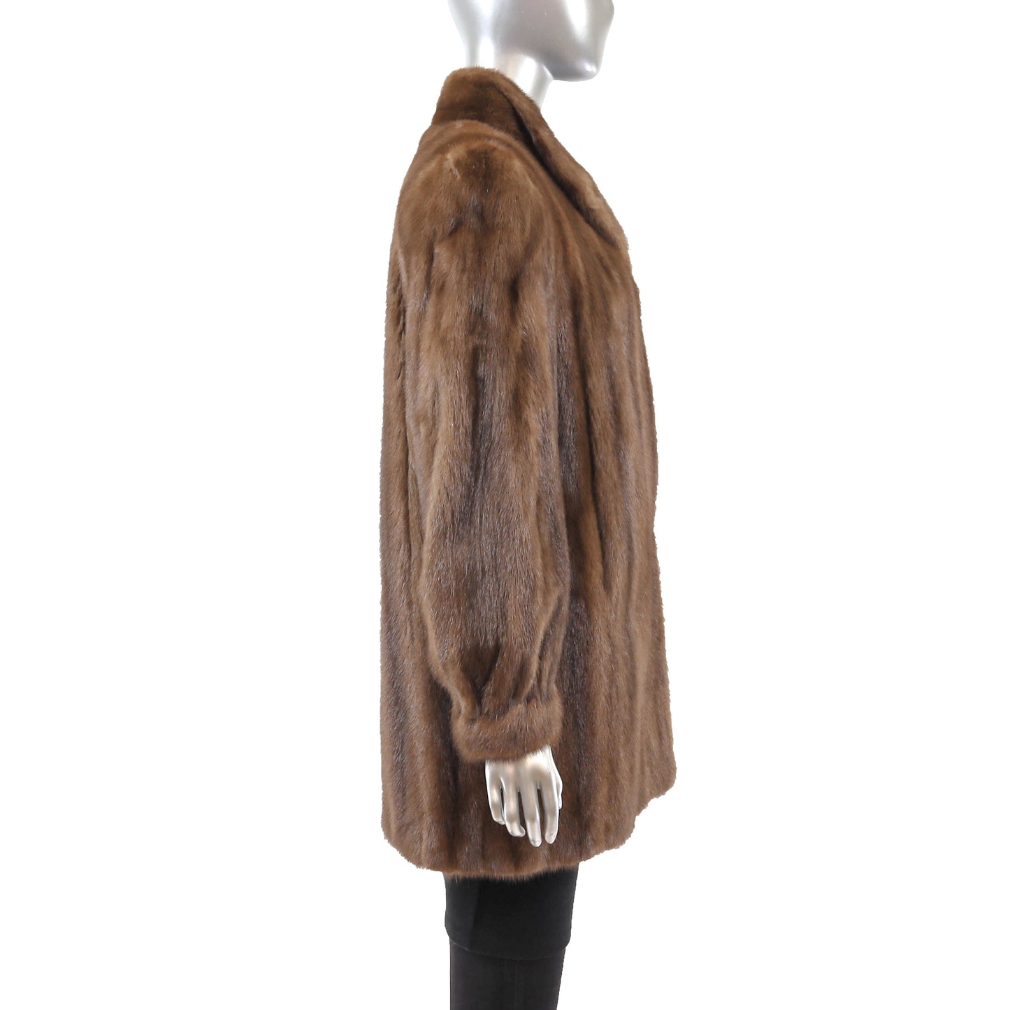 Brown Mink Jacket- Size L