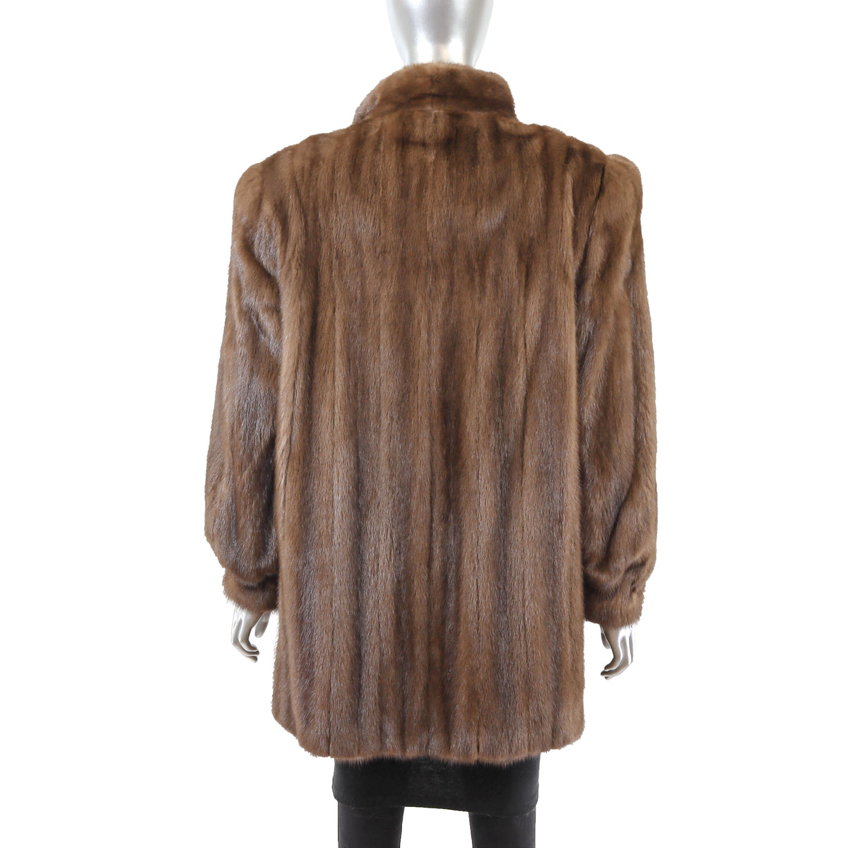 Brown Mink Jacket- Size L