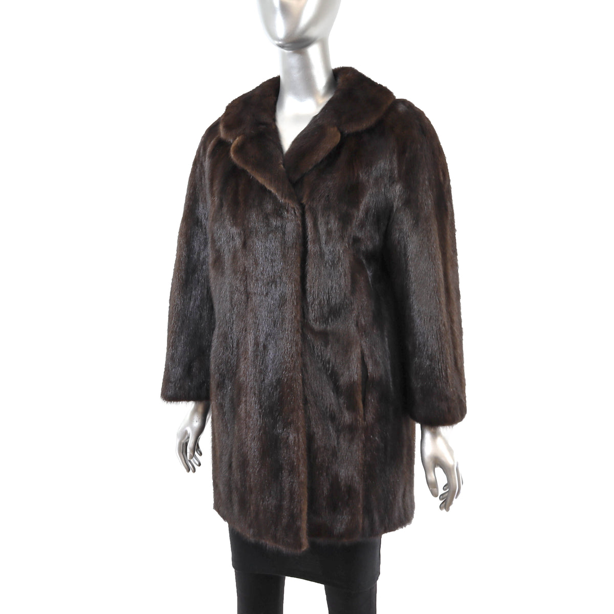 Brown Mink Jacket- Size M