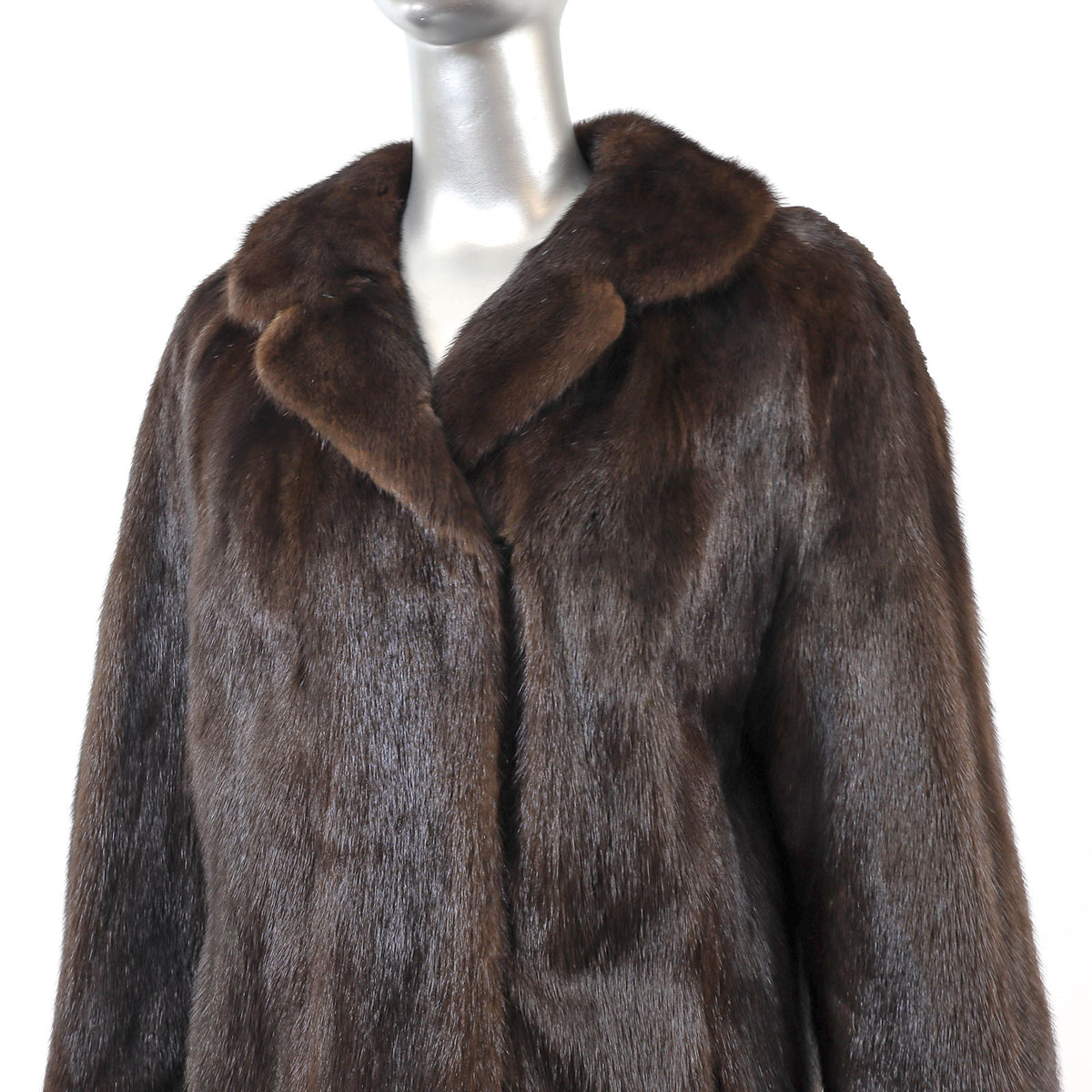 Brown Mink Jacket- Size M
