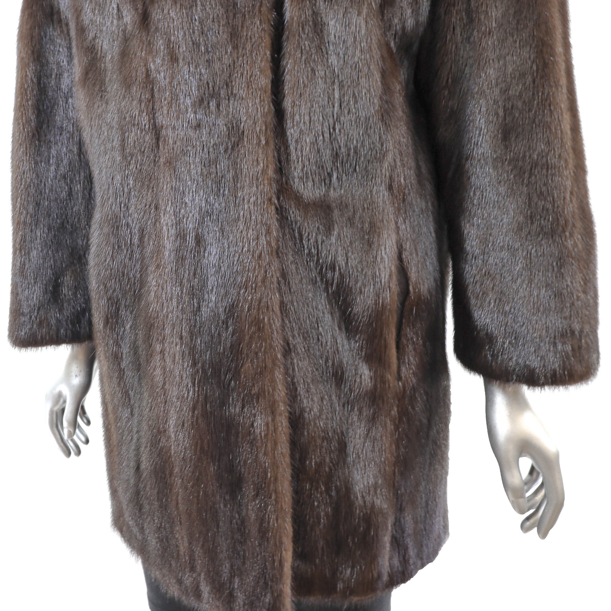 Brown Mink Jacket- Size M