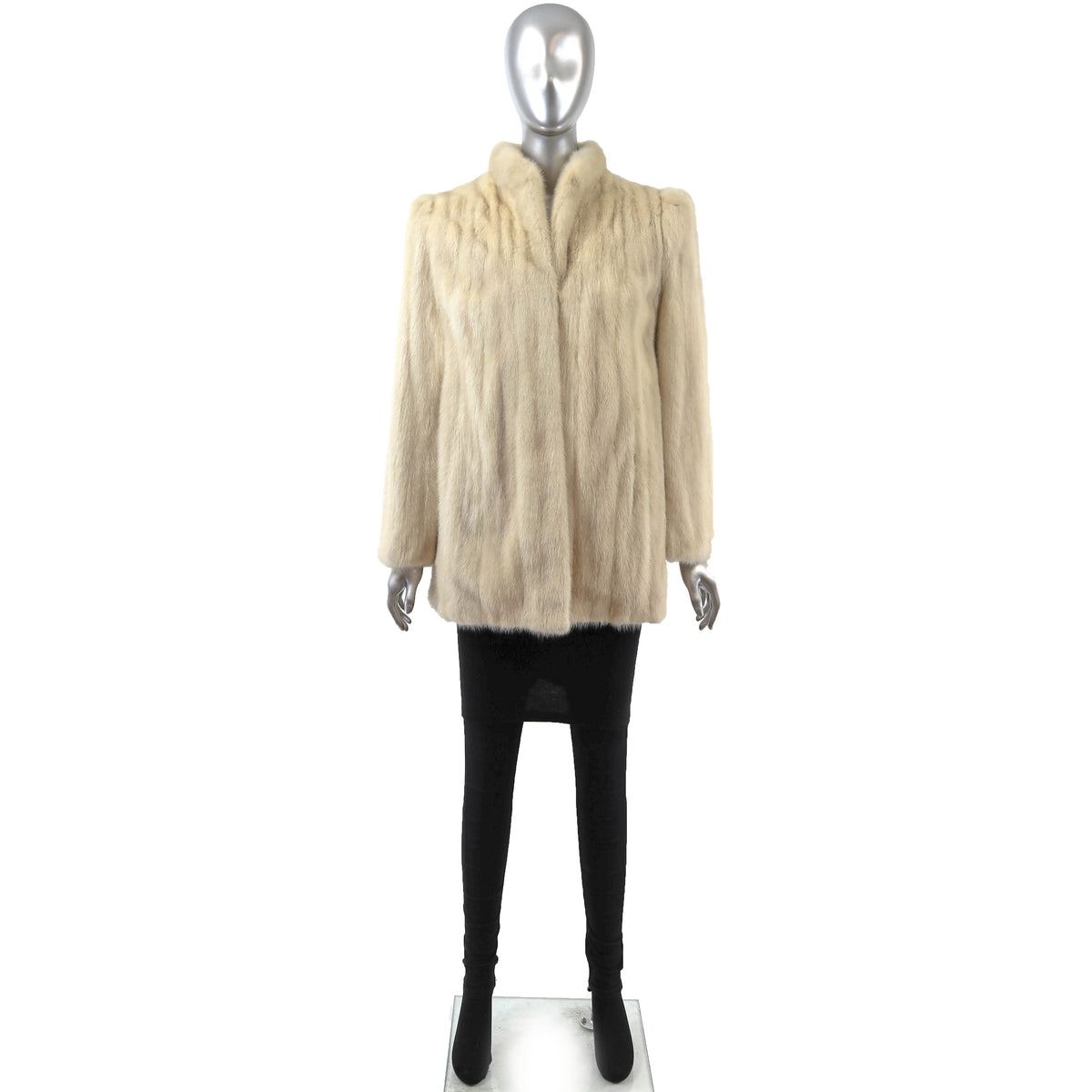 Beige Mink Jacket- Size S