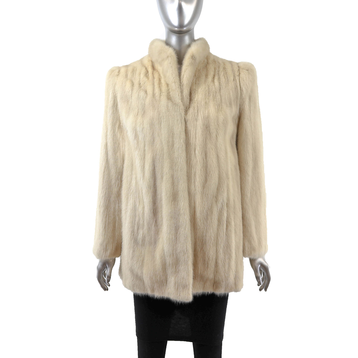 Beige Mink Jacket- Size S