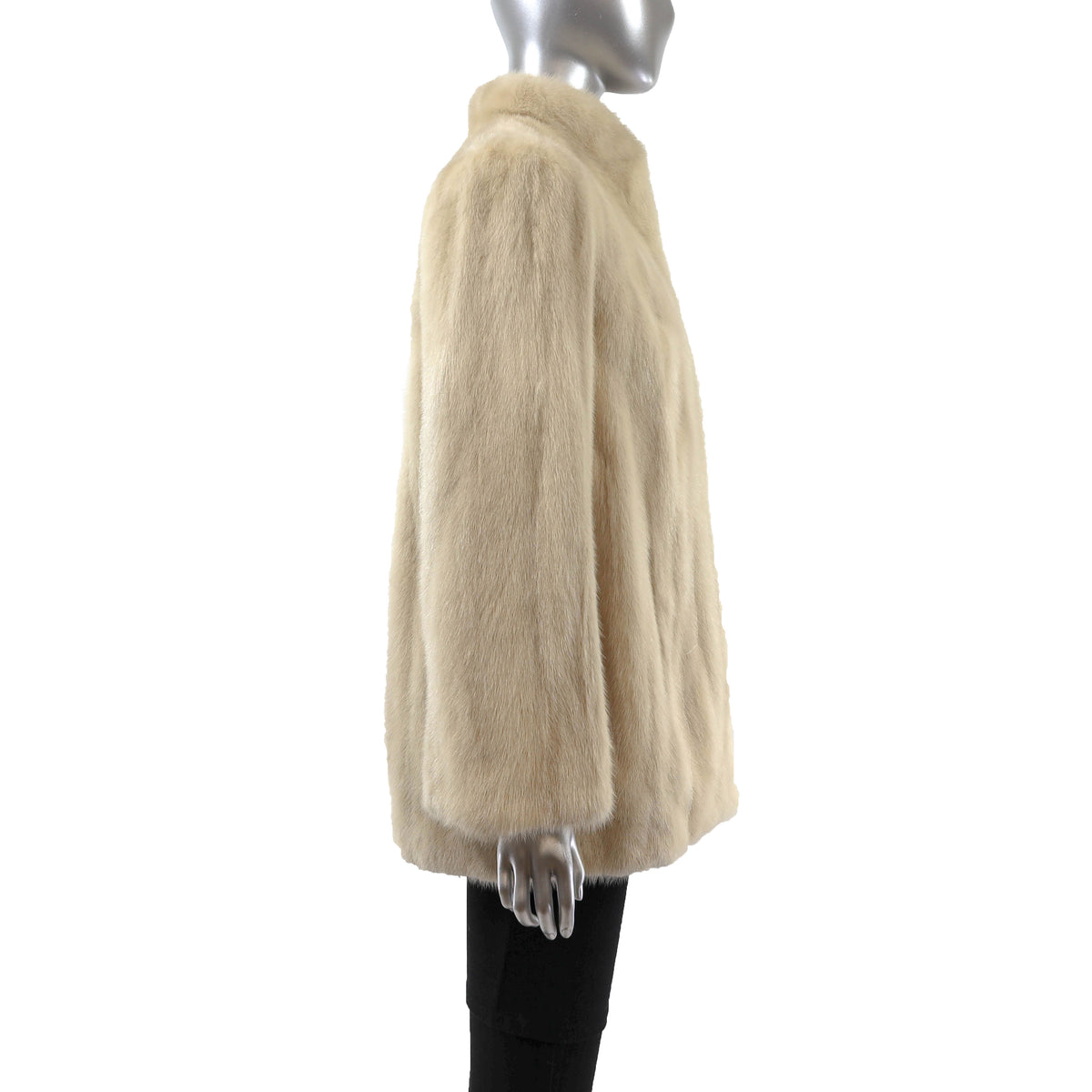 Beige Mink Jacket- Size S