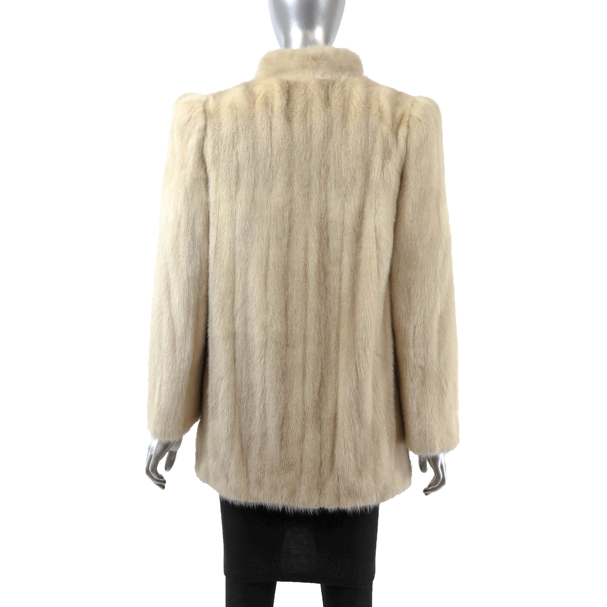 Beige Mink Jacket- Size S