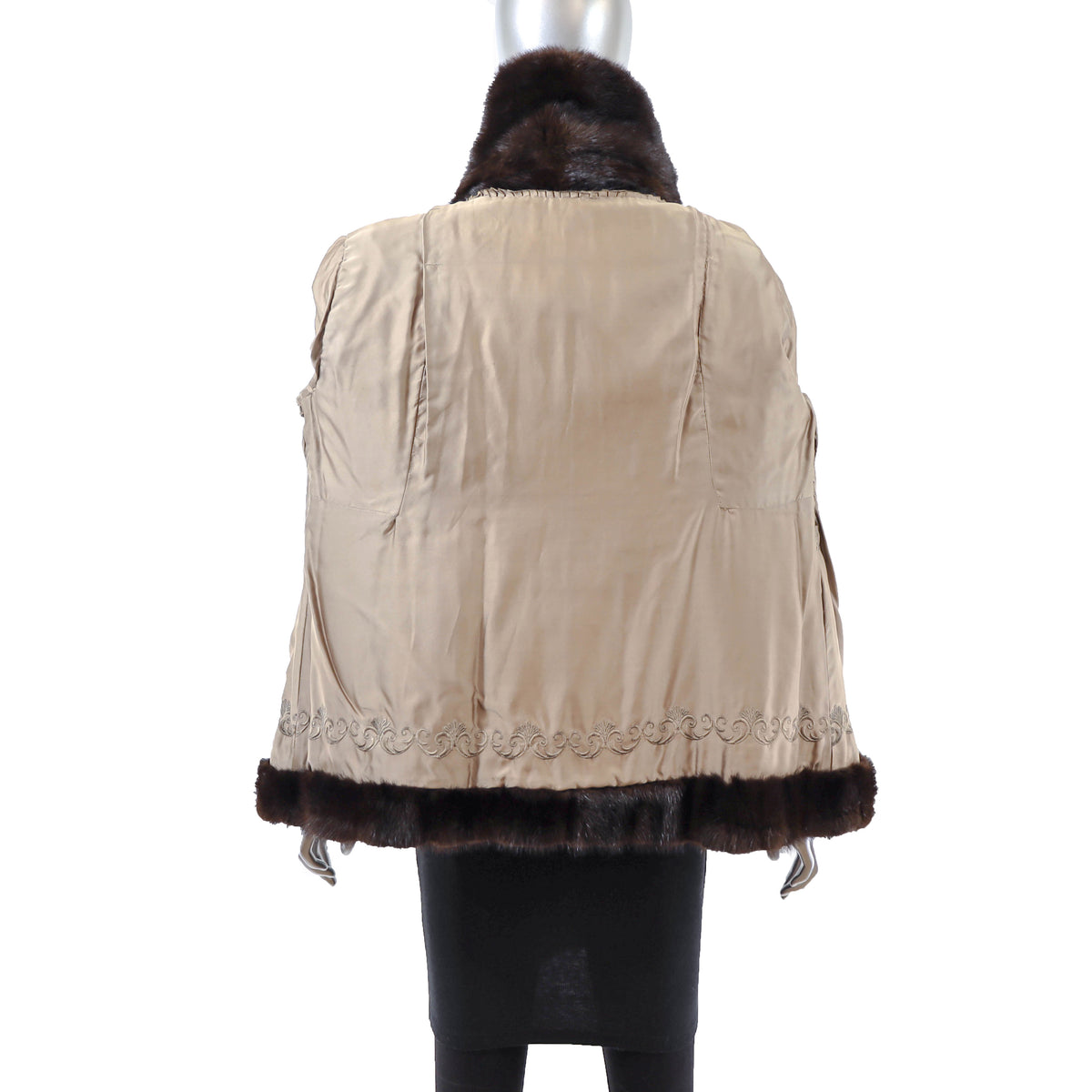 Brown Mink Jacket- Size M