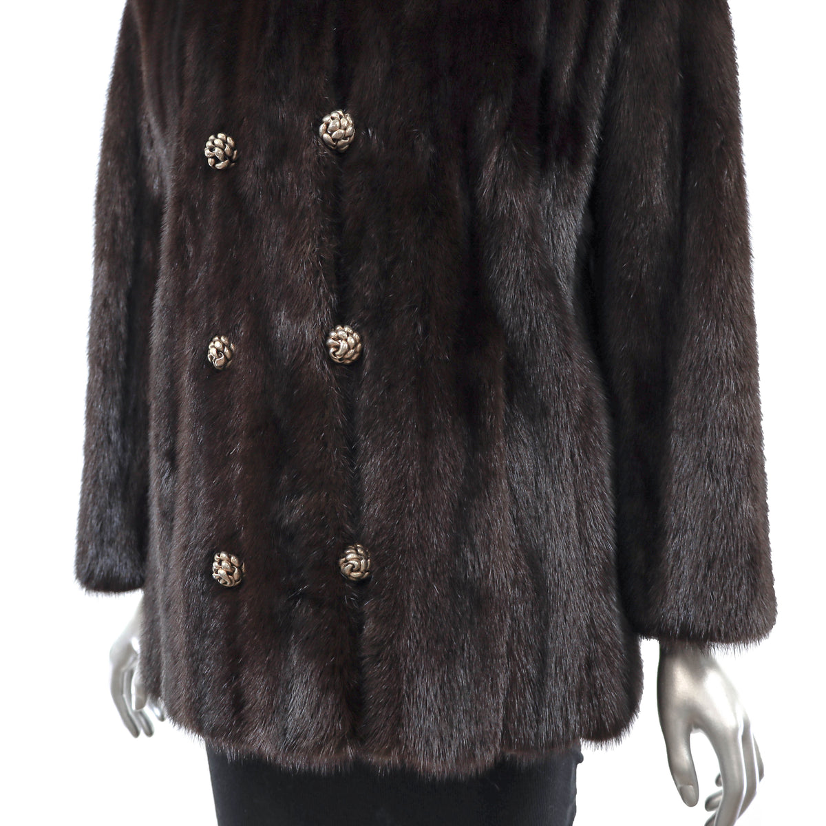 Brown Mink Jacket- Size M