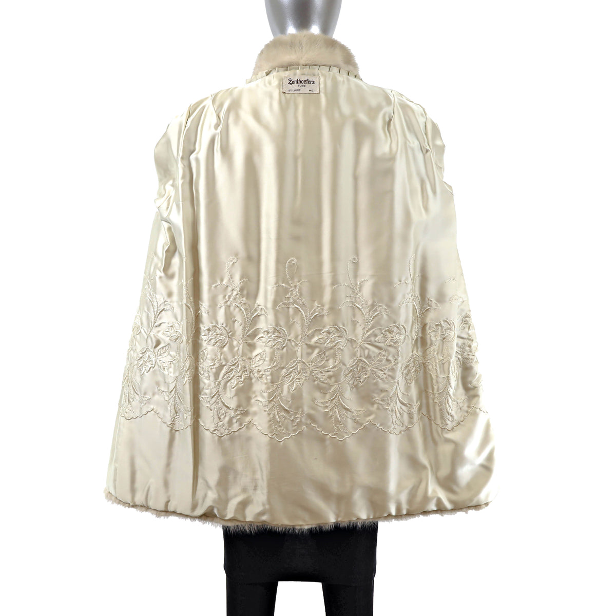 Ivory Mink Jacket- Size M