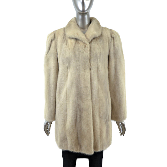 Ivory Mink Jacket- Size M