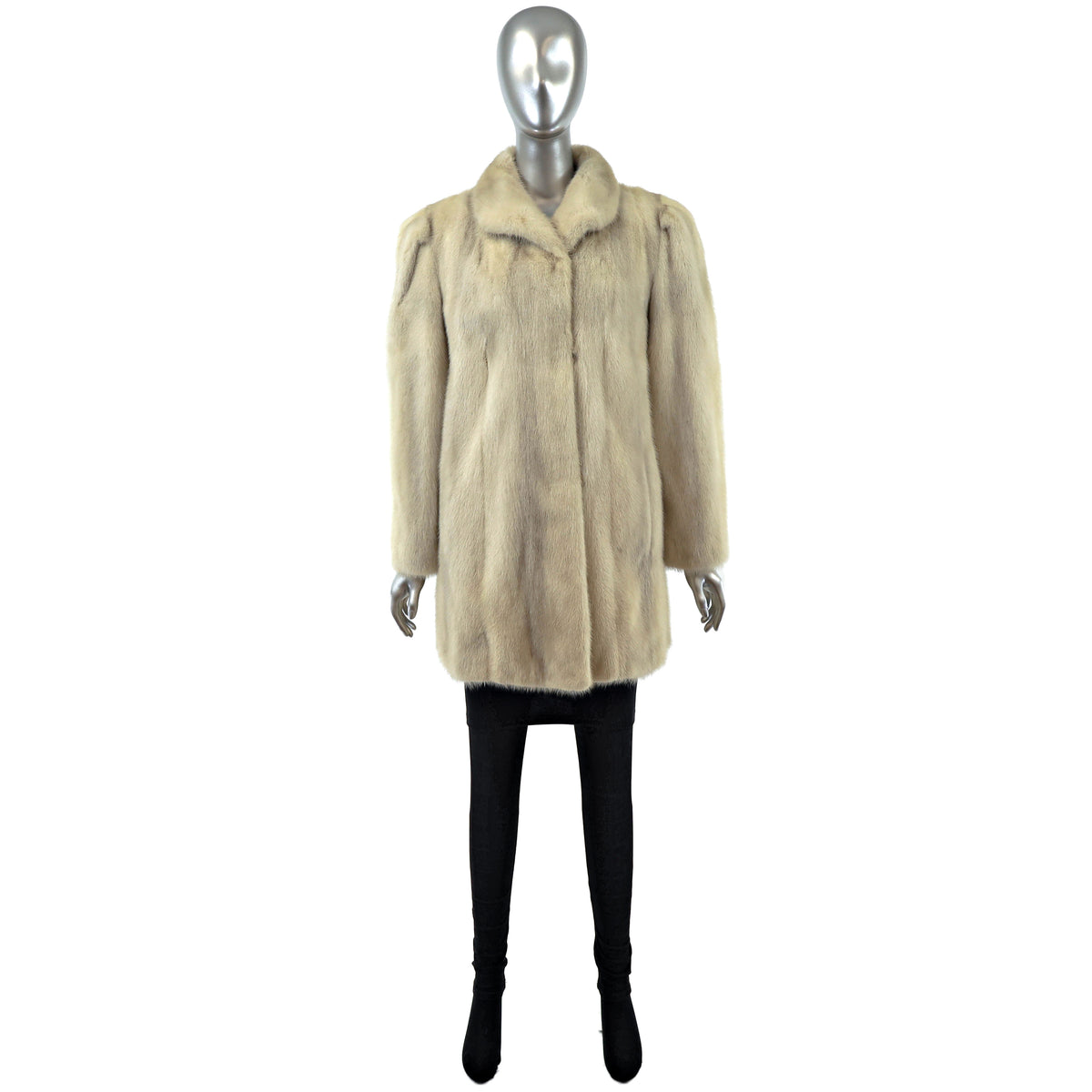 Ivory Mink Jacket- Size M