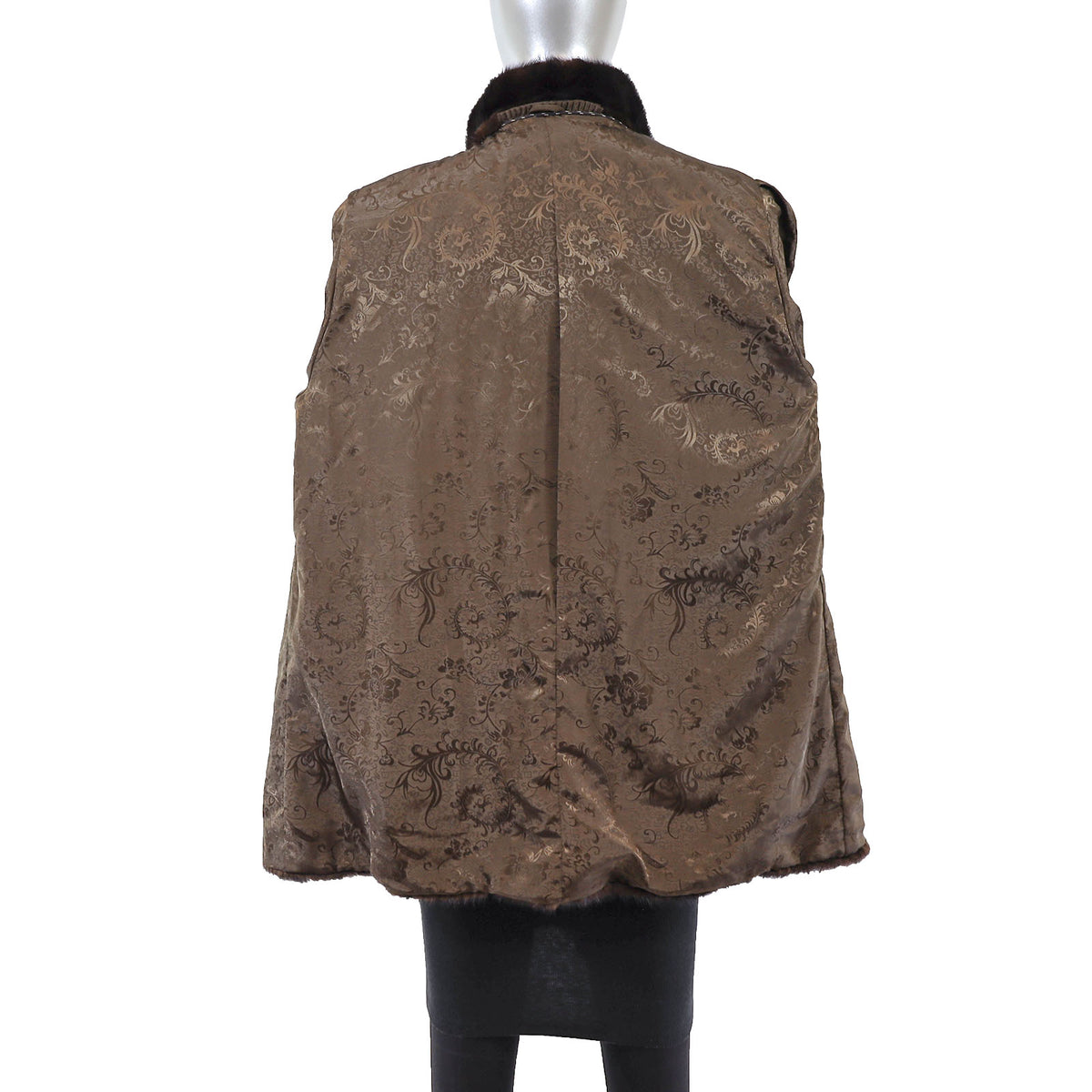 Dark Brown Mink Jacket- Size L