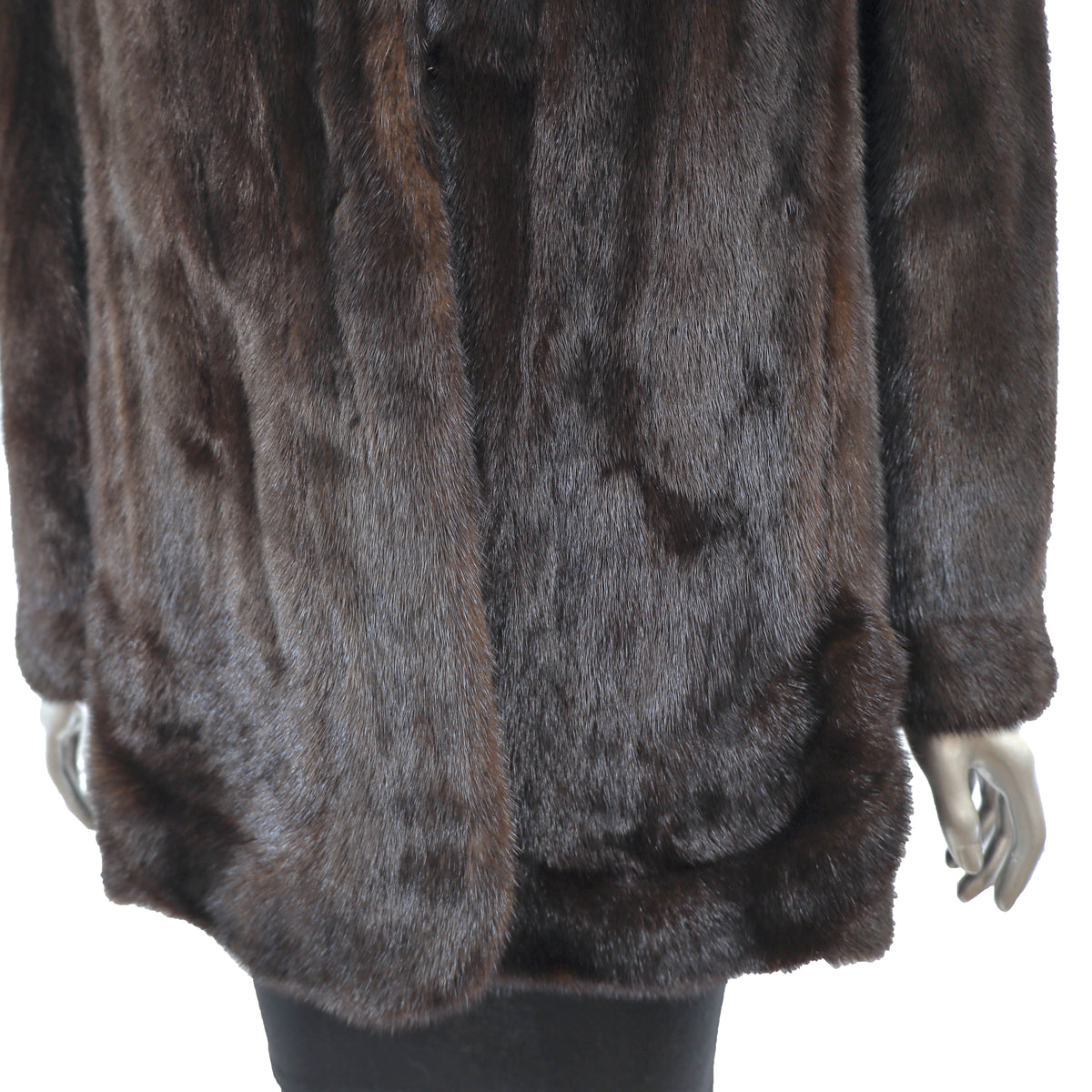 Dark Brown Mink Jacket- Size L
