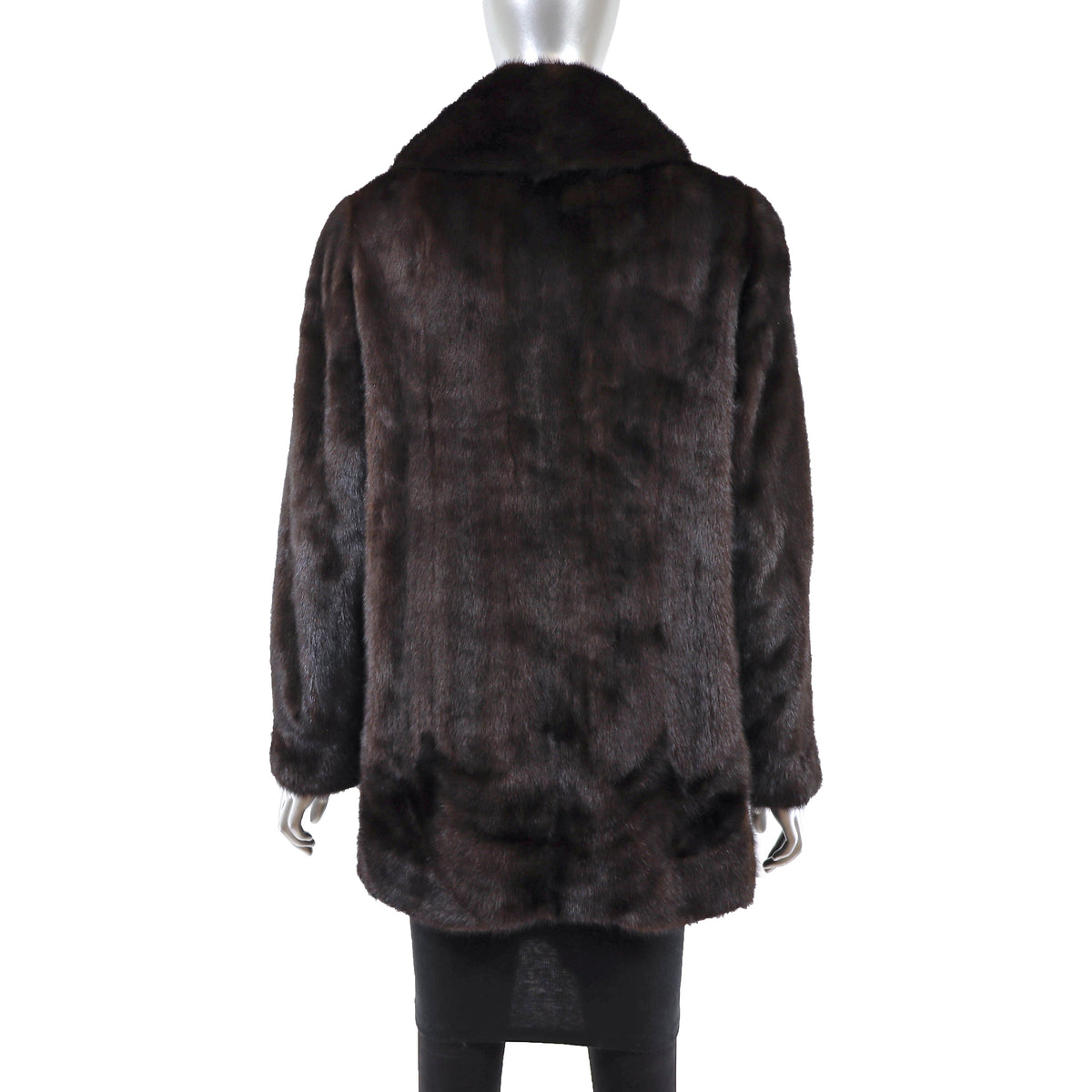 Dark Brown Mink Jacket- Size L