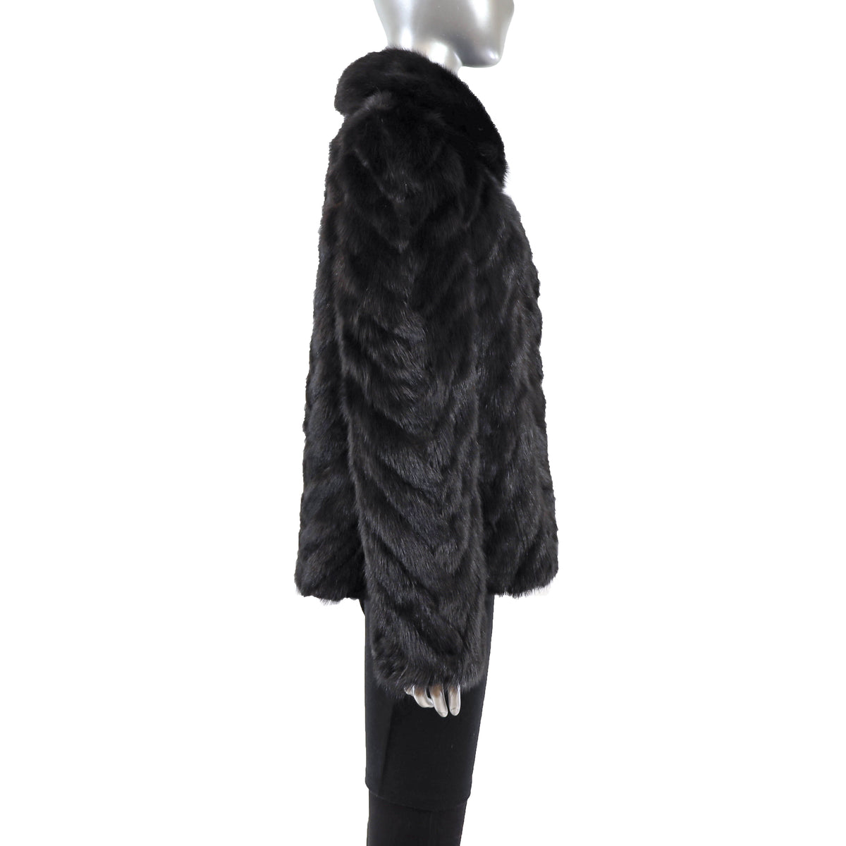 Black Mink Jacket- Size M