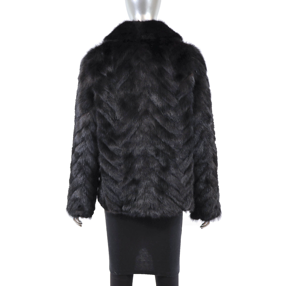 Black Mink Jacket- Size M